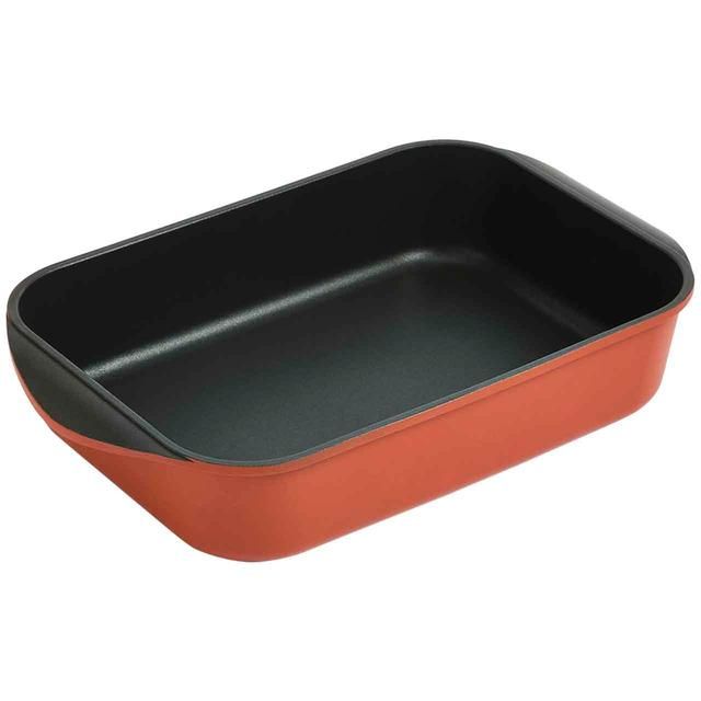 M&amp;amp;S Large Cast Aluminium Roaster Terracotta