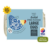 M&amp;amp;S Large Free Range Eggs   6 per pack