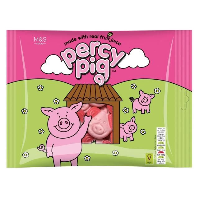 M&amp;amp;S Large Percy Pig Fruit Gums   400g