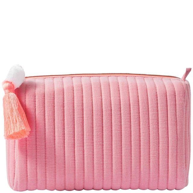 M&amp;amp;S Large Quilted Wash Bag Pink 1SIZE Light Pink