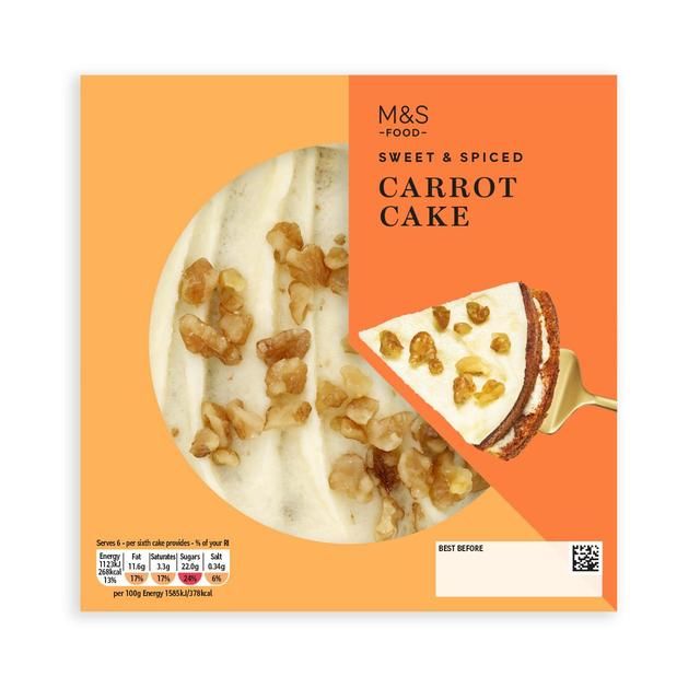 M&amp;amp;S Lightly Spiced Carrot Cake   410g