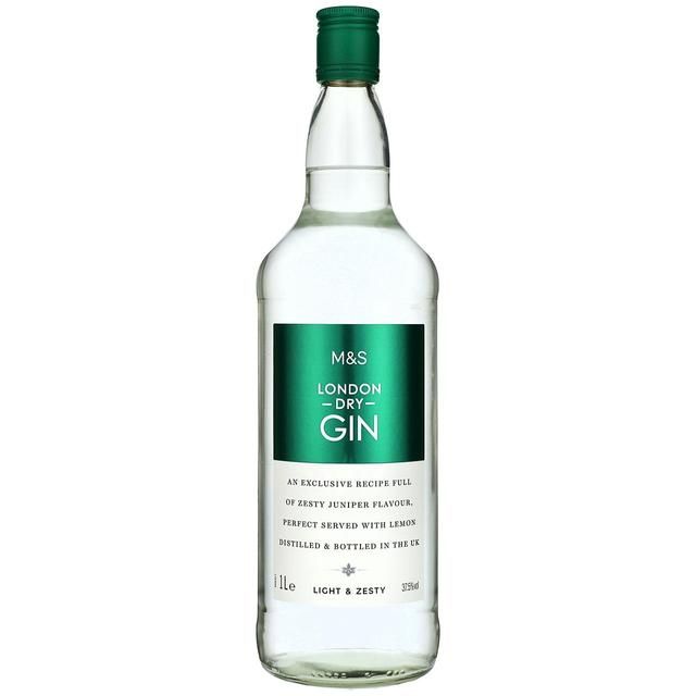 M&amp;amp;S London Dry Gin   1L