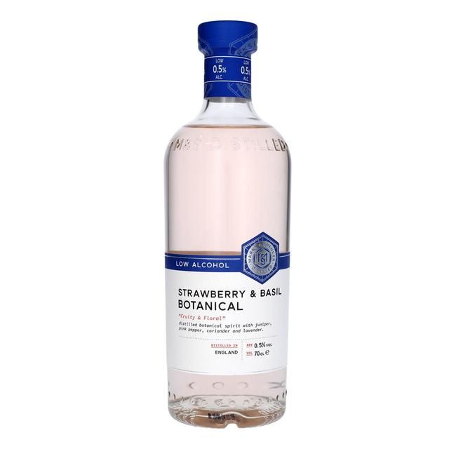 M&amp;amp;S Low Alcohol Strawberry &amp;amp; Basil Botanical   70cl