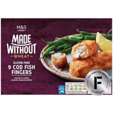 M&amp;amp;S Made Without 9 Cod Fish Fingers Frozen   345g