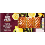 M&amp;amp;S Made Without Zesty Lemon Cake Slices   5 per pack