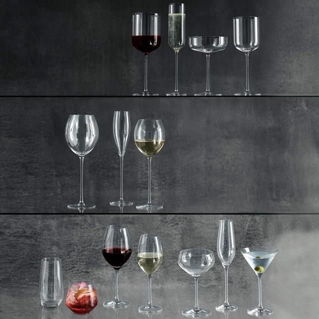 M&amp;amp;S Maxim Crystal Red Wine Glasses Set   4 per pack
