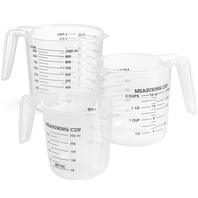 M&amp;amp;S Measuring Jugs Set   3 per pack