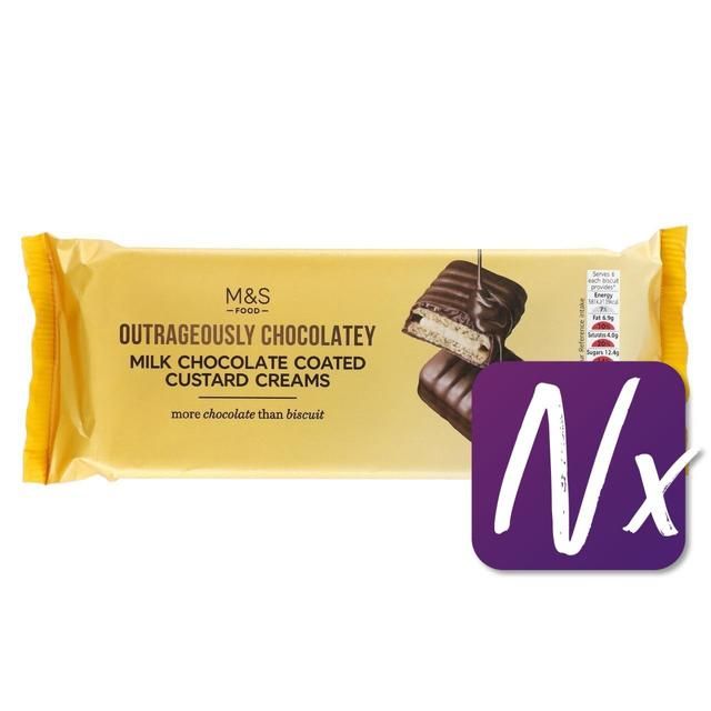 M&amp;amp;S Milk Chocolate Coated Custard Cream   162g