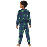 M&amp;amp;S Minecraft Velour PJ 7-12 Years Blue