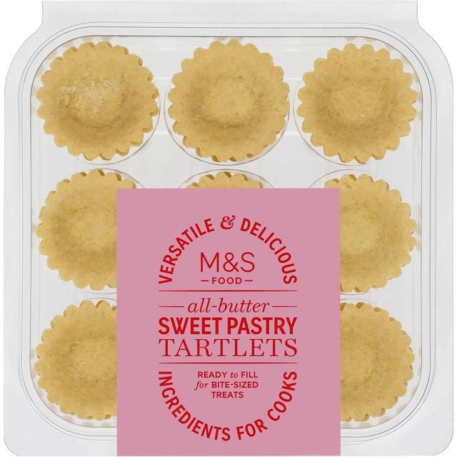 M&amp;amp;S Mini All Butter Sweet Pastry Tartlets   18 per pack
