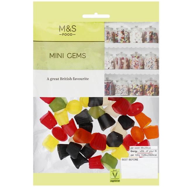 M&amp;amp;S Mini Gems   180g