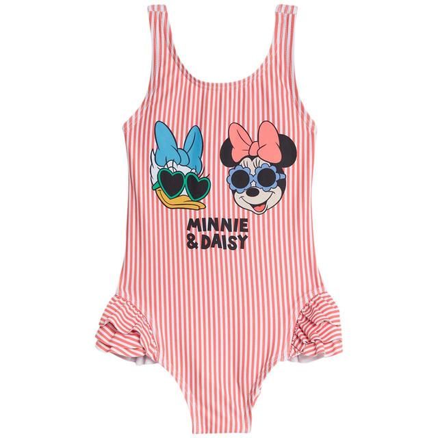 M&amp;amp;S Minnie Mouse Swimsuit 2-8 Years Coral