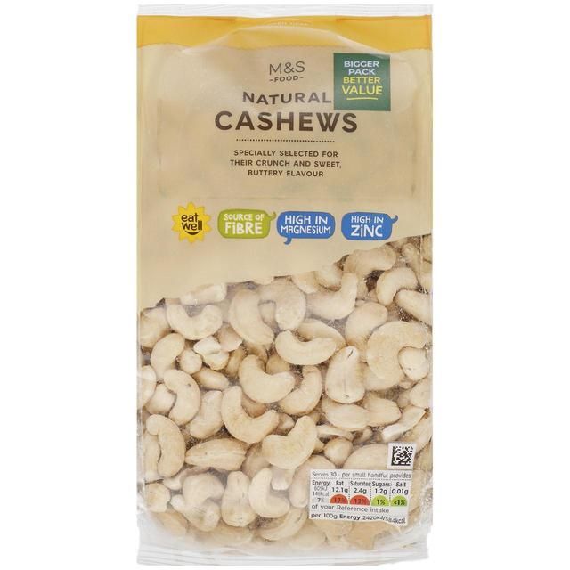 M&amp;amp;S Natural Cashew Nuts   750g