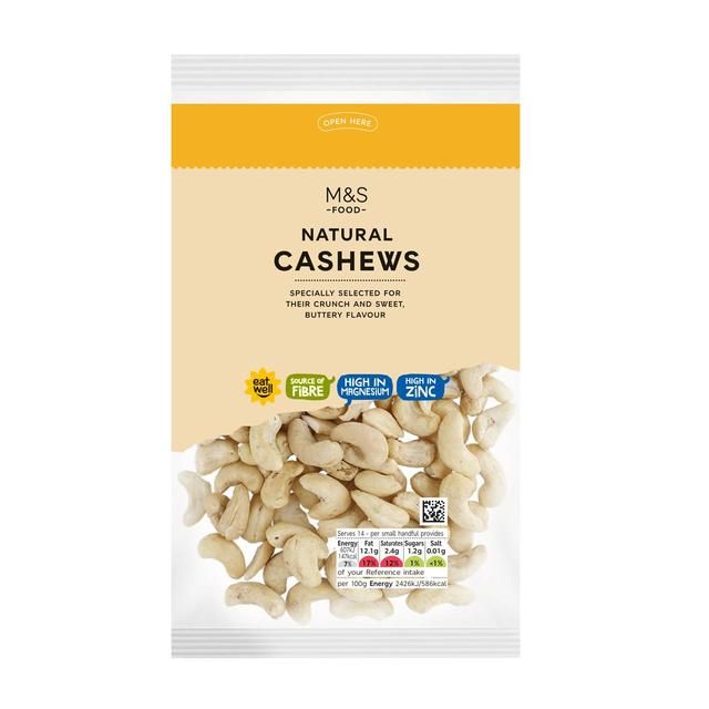 M&amp;amp;S Natural Cashews   350g