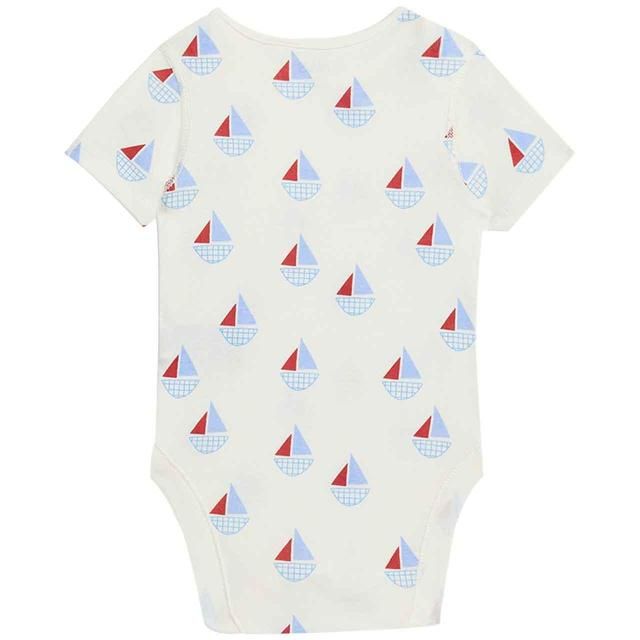 M&amp;amp;S Nautical Bodysuits Newborn-3 Years Ecru