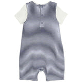 M&amp;amp;S Nautical Short Romper &amp;amp; Bodysuit Set 0-3 Years Navy