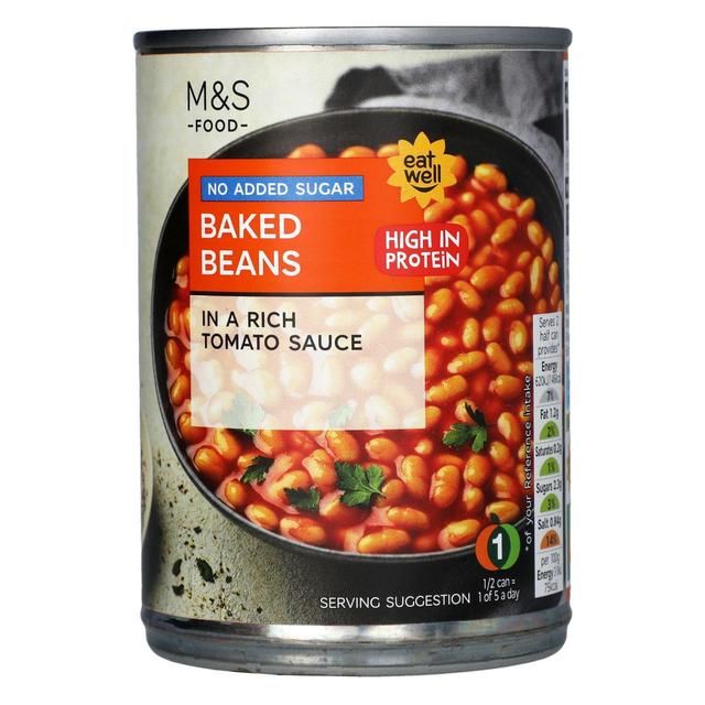 M&amp;amp;S No Added Sugar Baked Beans   390g