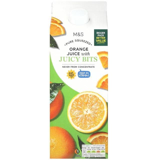 M&amp;amp;S Orange Juice with Bits   1.75L