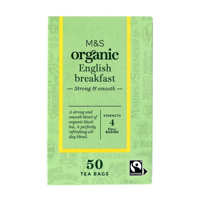 M&amp;amp;S Organic English Breakfast Teabags   50 per pack