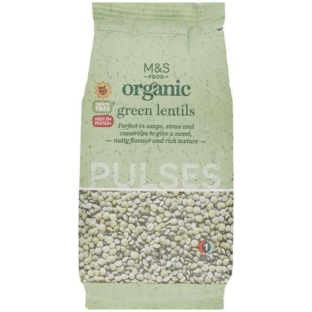M&amp;amp;S Organic Green Lentils   500g