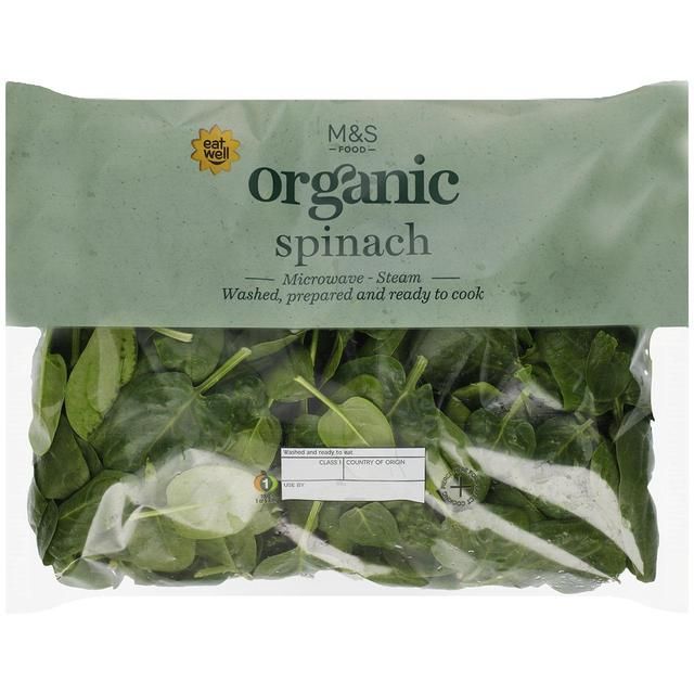 M&amp;amp;S Organic Spinach   200g