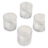 M&amp;amp;S Patterned White Tumblers Set   4 per pack