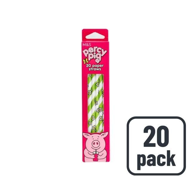 M&amp;amp;S Percy Pig Paper Straws   20 per pack