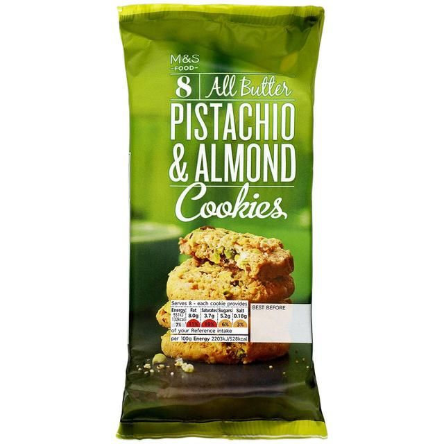 M&amp;amp;S Pistachio &amp;amp; Almond Cookies   200g Default Title