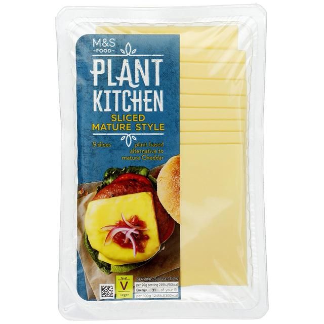 M&amp;amp;S Plant Kitchen Non-Dairy Sliced Mature Cheddar   180g