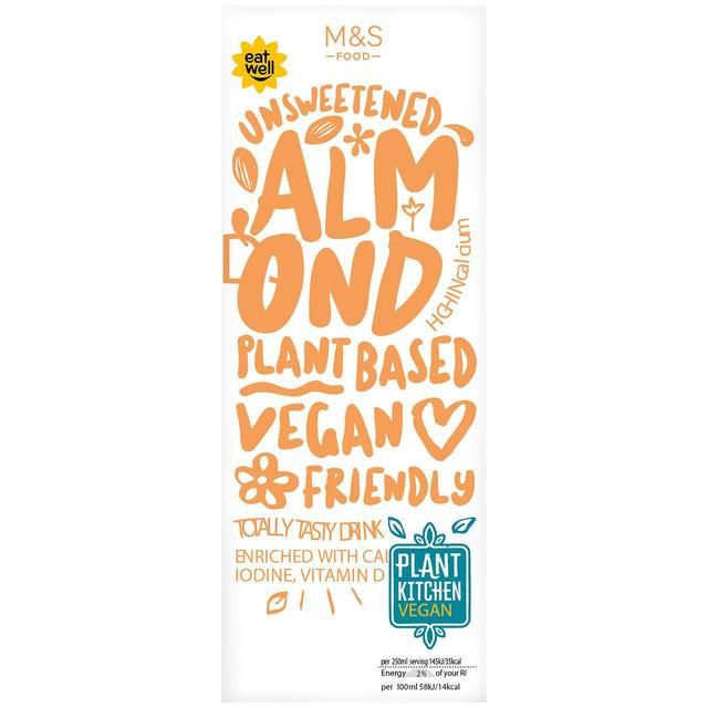 M&amp;amp;S Plant Kitchen Unsweetened Almond Drink   1L