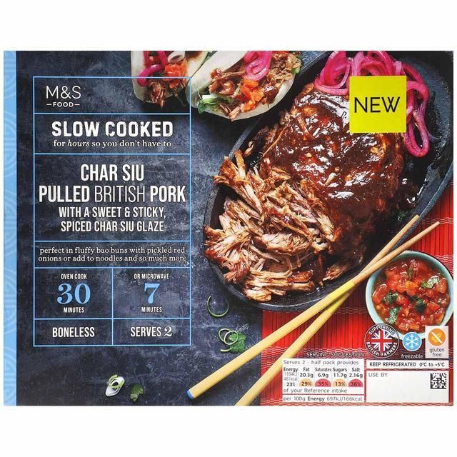 M&amp;amp;S Pulled Char Siu Pork   555g