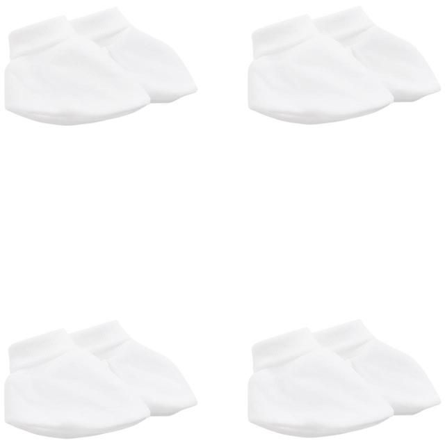 M&amp;amp;S Pure Cotton Booties 0-12 Month 4 Pack White