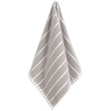 M&amp;amp;S Pure Cotton Carved Stripe Extra Large Towel Light Grey