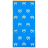 M&amp;amp;S Pure Cotton Crab Beach Towel Blue