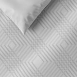 M&amp;amp;S Pure Cotton Geometric Sateen Bedding Set Grey