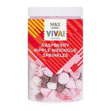 M&amp;amp;S Raspberry Ripple Meringue Sprinkles   70g