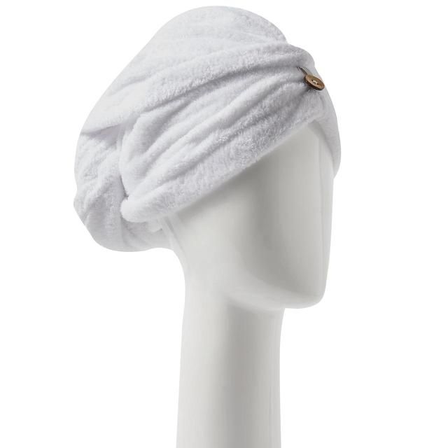 M&amp;amp;S Recycled Microfibre Hair Turban White
