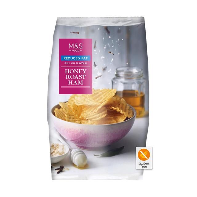 M&amp;amp;S Reduced Fat Honey Roast Ham Crisps   150g