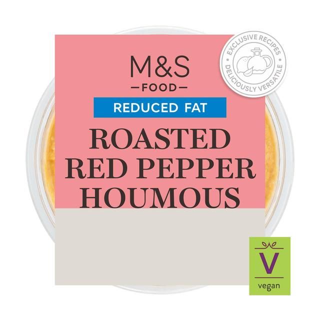 M&amp;amp;S Reduced Fat Roasted Red Pepper Houmous   200g