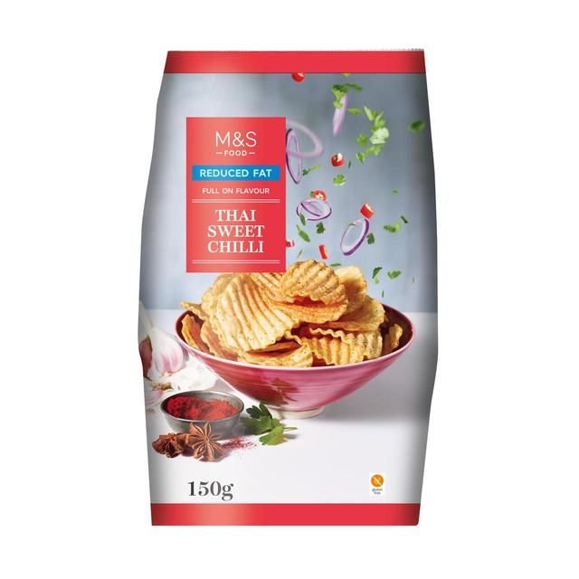 M&amp;amp;S Reduced Fat Thai Sweet Chilli Crisps   150g