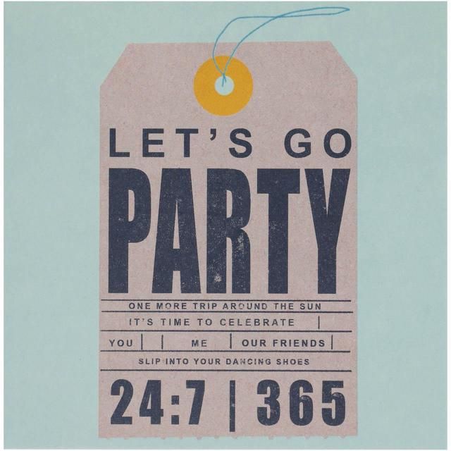 M&amp;amp;S Retro Let's Go Party Birthday Card