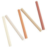 M&amp;amp;S Ridged Dinner Candle Neutral   5 per pack