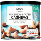 M&amp;S Roasted &amp; Salted Cashew Tin   300g GOODS M&amp;S   