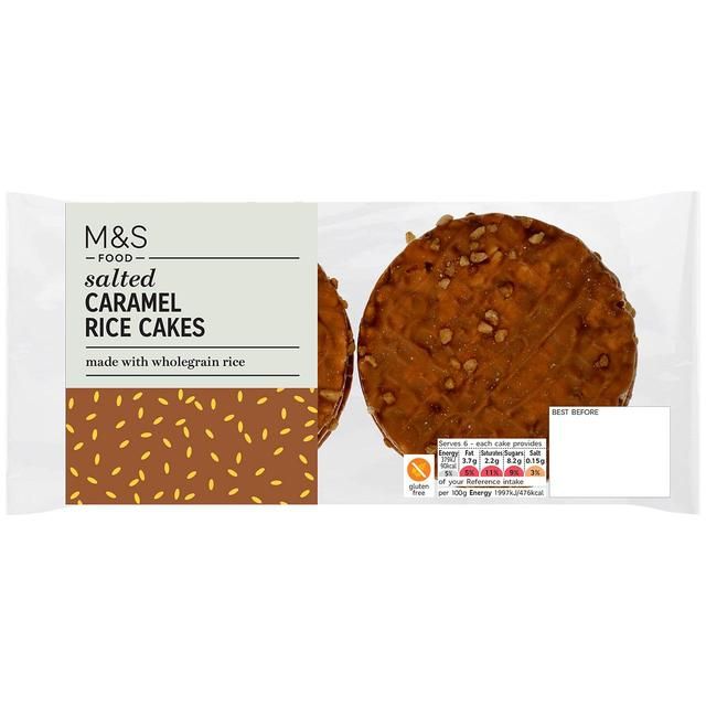 M&amp;amp;S Salted Caramel Rice Cakes   114g
