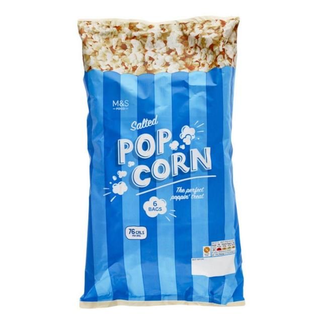 M&amp;amp;S Salted Popcorn Multipack   6 per pack