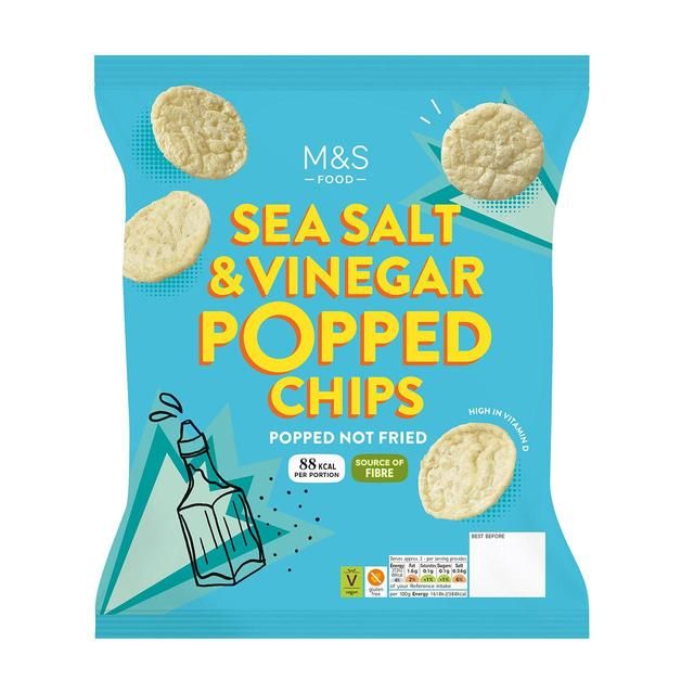 M&amp;amp;S Sea Salt &amp;amp; Apple Cider Vinegar Popped Potato Chips   80g