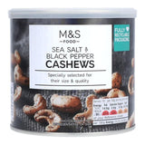 M&amp;amp;S Sea Salt &amp;amp; Black Pepper Cashews   300g