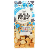 M&amp;amp;S Sea Salt &amp;amp; Black Pepper Croutons   80g