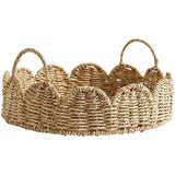 M&amp;amp;S Seagrass Scallop Tray Natural