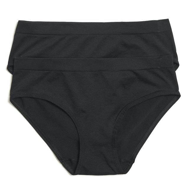 M&amp;amp;S Seam free Bikini Knickers 9-16 Years Black